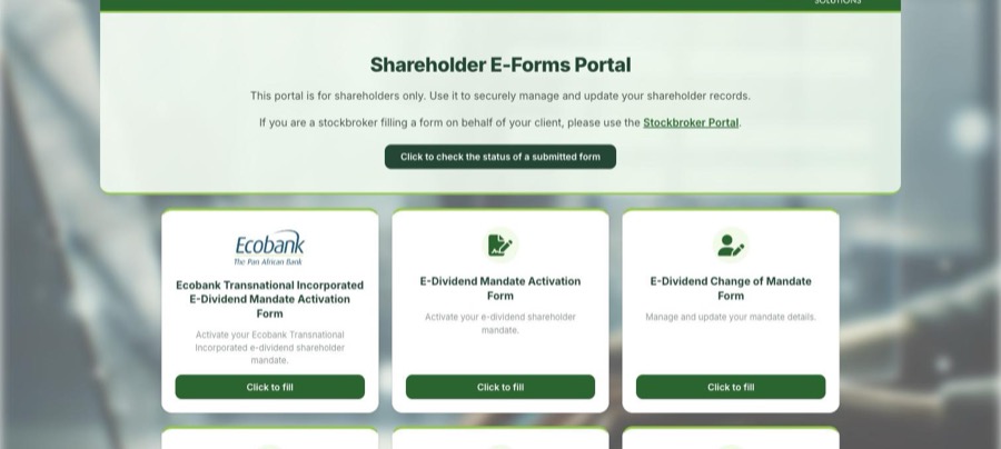 E-FORMS portal preview