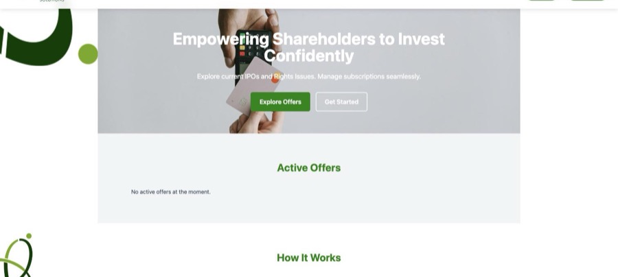 E-OFFER portal preview
