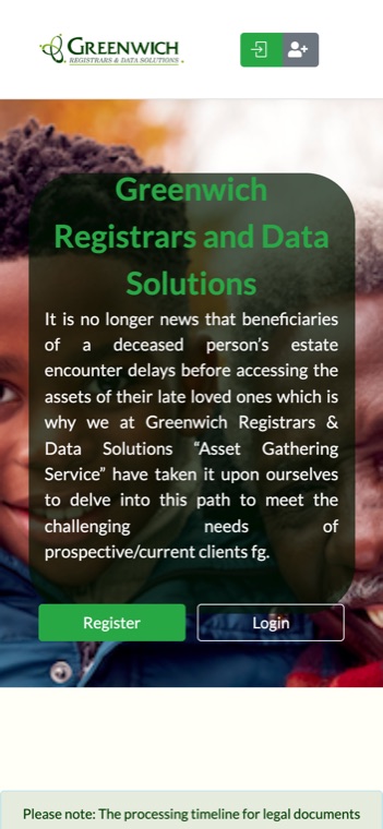 Asset Gathering portal on mobile