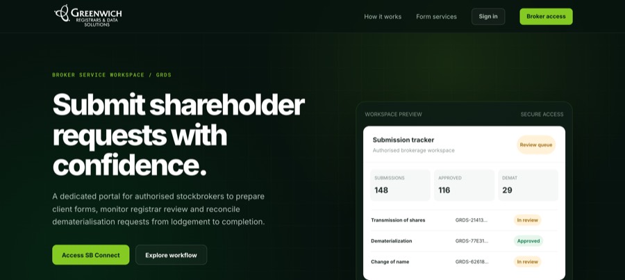 Stockbrokers Portal portal preview